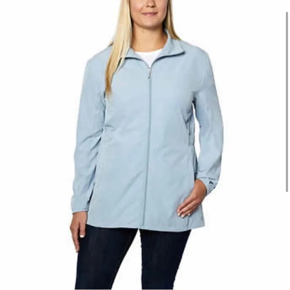 Hang Ten Ladies' Hybrid Jacket Medium Lightweight Blue Water resistant NWT - Picture 4 of 8